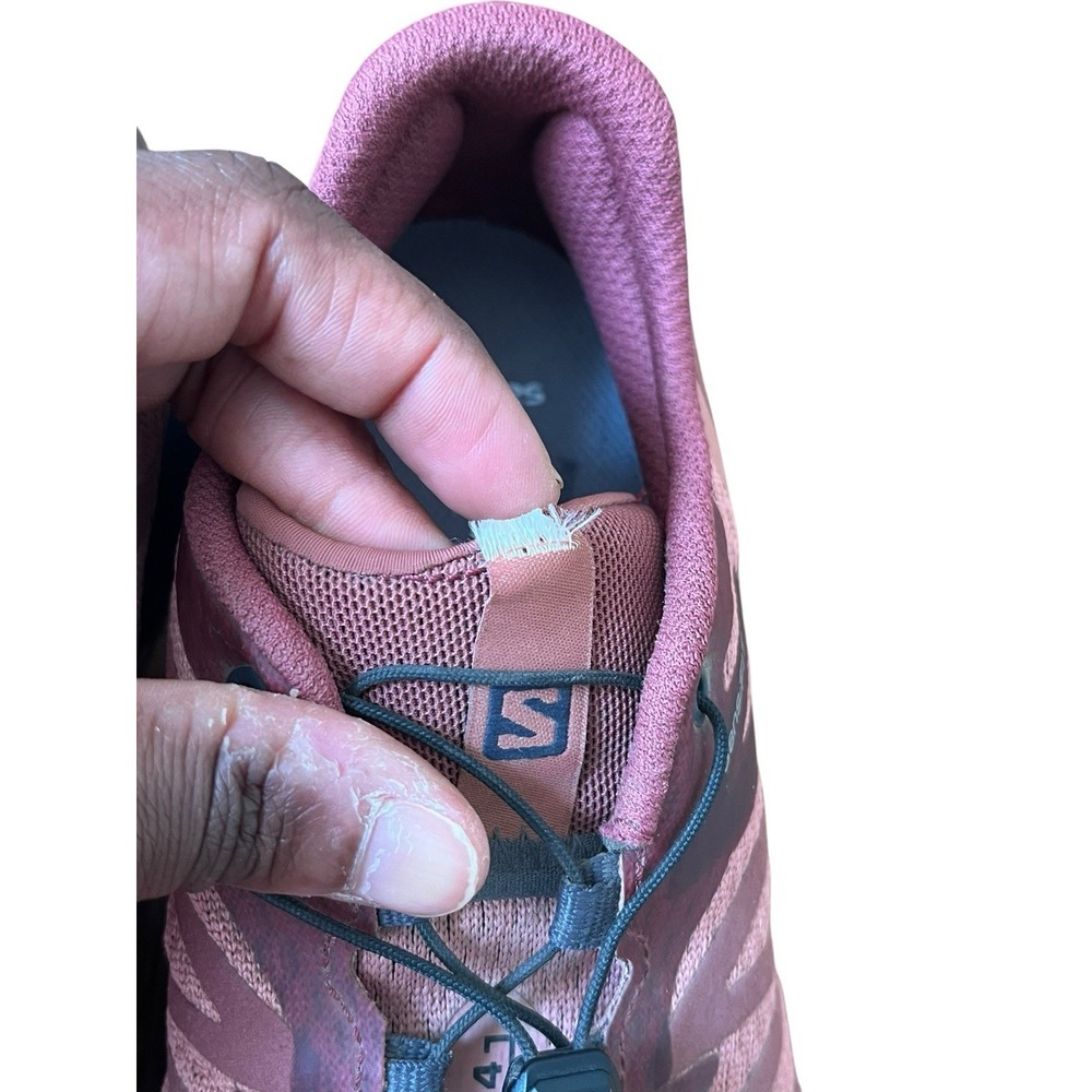 Salomon Sense Ride 5 Shoes Womens Size 8.5 Pink Trail Running Sneakers Contagrip - Picture 6 of 7